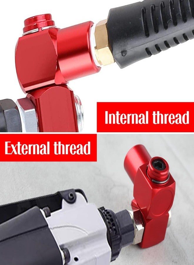 LEONTOOL 2 Pack Swivel Air Fittings 1/4" NPT 360 Degree Swivel Air Hose Connector Air Hose Fittings, 1/4" NPT Male and Female Threads Air Fittings and Pneumatic Tool Adapter Portable Air Tool Adapter - Image 3