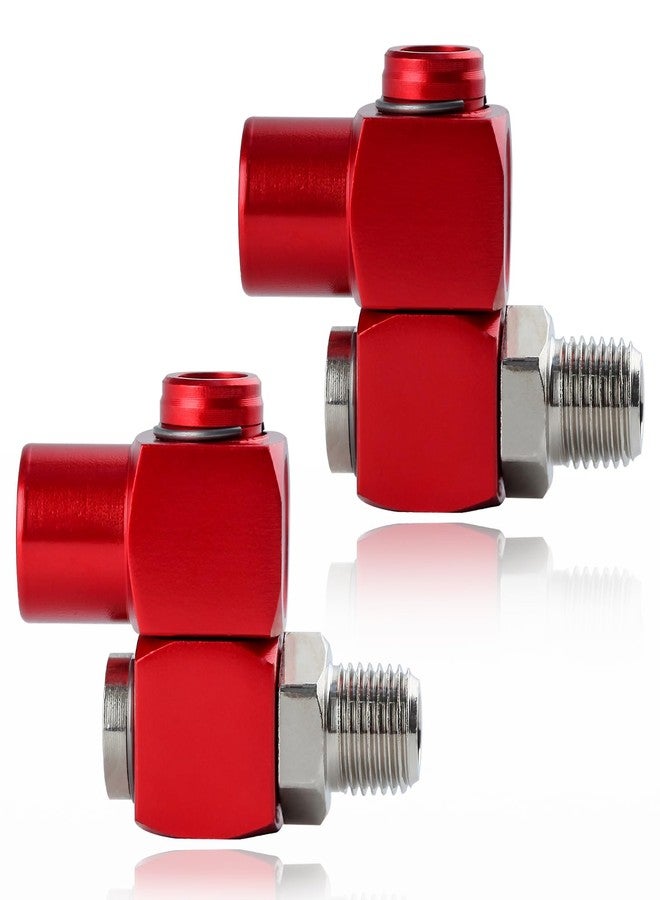 LEONTOOL 2 Pack Swivel Air Fittings 1/4" NPT 360 Degree Swivel Air Hose Connector Air Hose Fittings, 1/4" NPT Male and Female Threads Air Fittings and Pneumatic Tool Adapter Portable Air Tool Adapter - Image 1