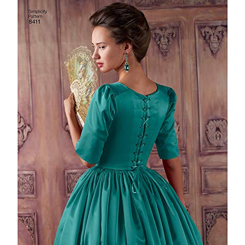 Simplicity 8411 18th Century Gown and Panniers Women's Historical Costume Sewing Pattern, Sizes 6-14 - Image 2