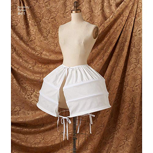 Simplicity 8411 18th Century Gown and Panniers Women's Historical Costume Sewing Pattern, Sizes 6-14 - Image 5