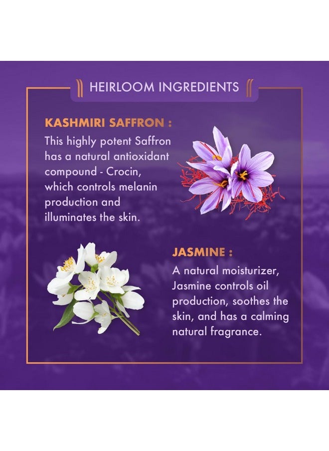 Ayuga - Kashmiri Saffron Face Oil With Jasmine 100% Lluminating Natural Face Oil Fast Absorbing Lightweight Non Comedogenic For De-Pigmentation & Glow For Dry, Combination & Oily Skin Type Unisex, 15Ml - Image 1