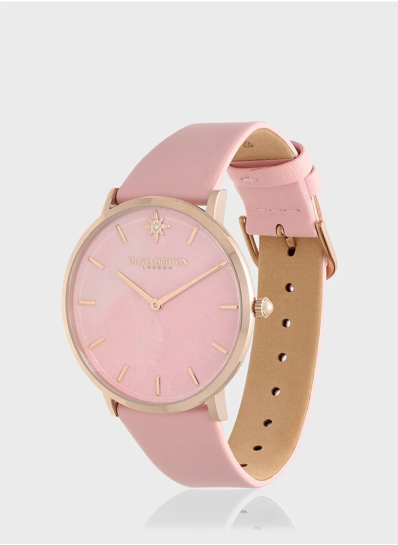 OLIVIA BURTON Ultra Slim Mesh Strap Analog Watch