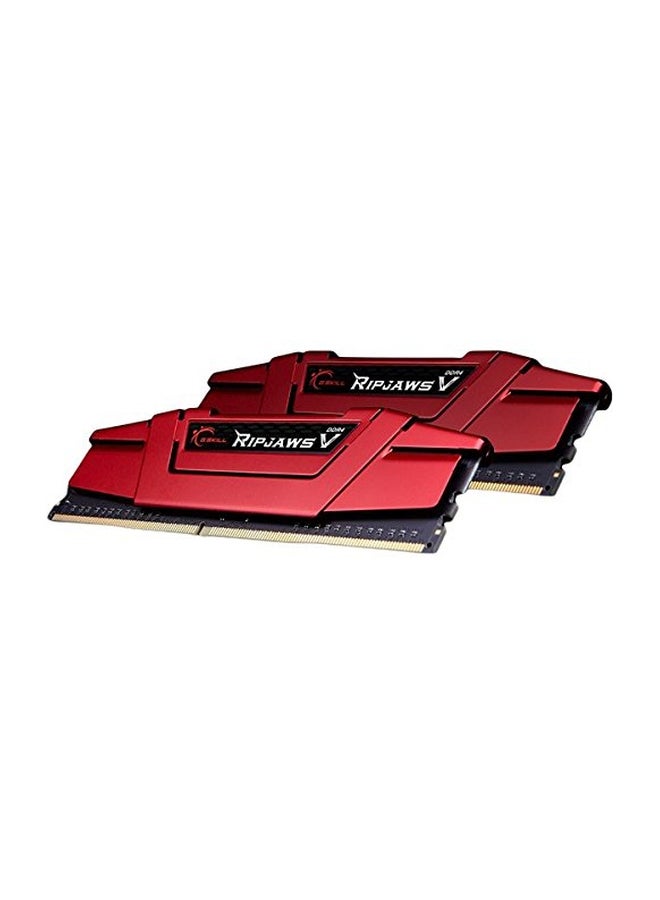 G.SKILL RipjawsV Series DDR4 RAM (XMP) 16GB (2x8GB) 3000MT/s CL16-18-18-38 1.35V Intel AMD Desktop Computer Memory U-DIMM - Red (F4-3000C16D-16GVRB) - Image 2