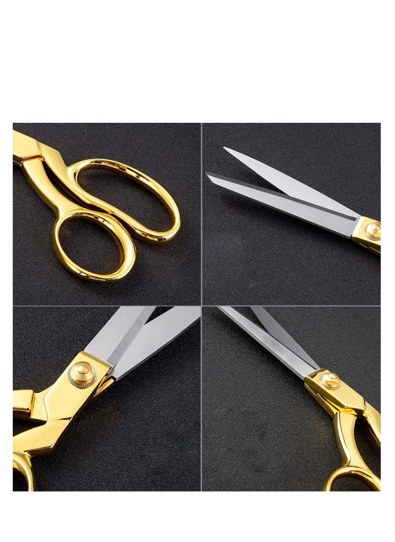 Generic Medium sharp tailor's scissors in gold-tone stainless steel  - Image 2