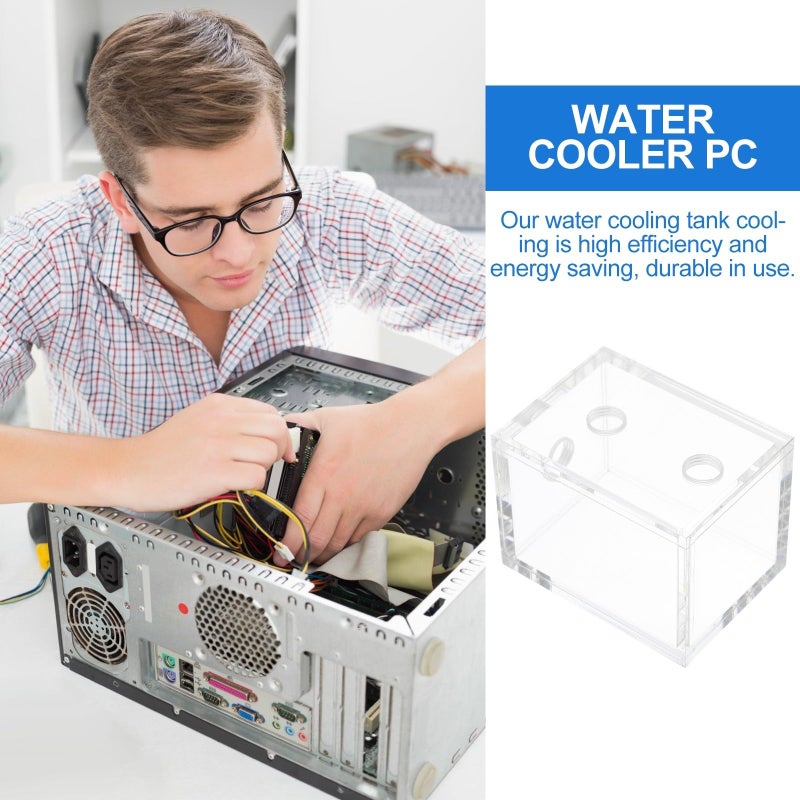 Mini Acrylic Liquid Cooling Reservoir 200ml PC Water Cooling Tank For Gaming Systems - Image 4