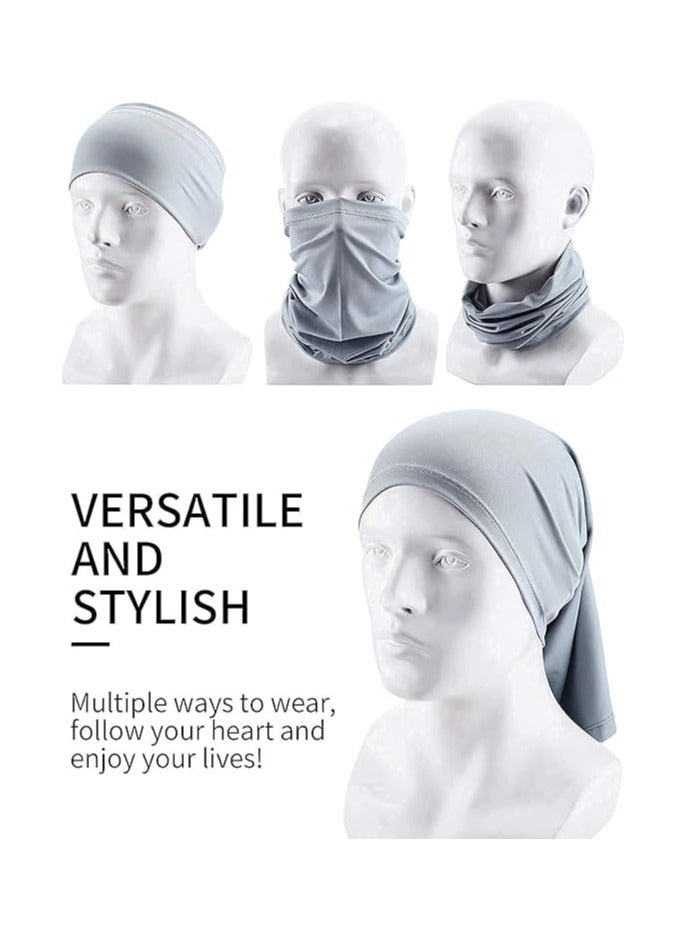 3 Pack Neck Gaiter, Summer Cooling Face Mask Scarf, UV Protection Headwear, Breathable Face Cover Scarf for Cycling,Skiing, Fishing and Hiking - Image 2