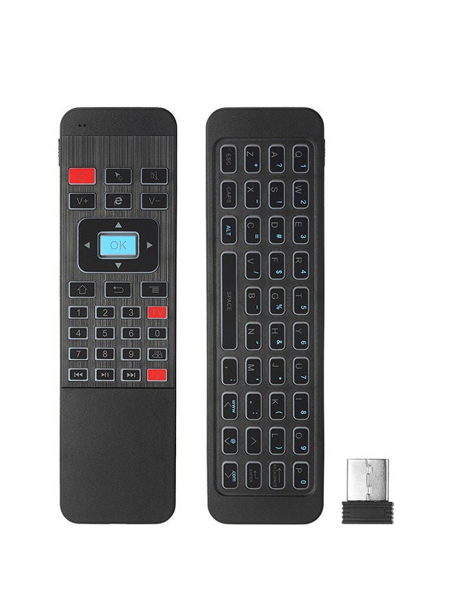 NIBEMINENT Wireless Keyboard Remote Control For Smart TV Black 
