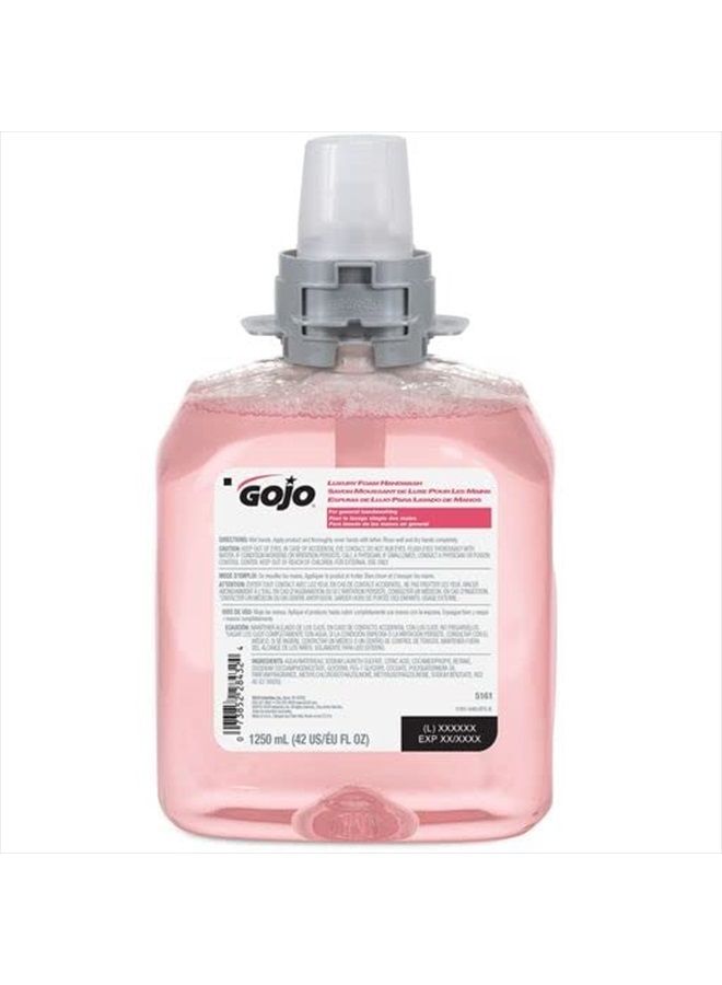 GOJO FMX-12 Luxury Foam Handwash, Cranberry Scent, EcoLogo Certified, 1250 mL Foam Soap Refill for GOJO FMX-12 Push-Style Dispenser (Pack of 3) – 5161-04 - Image 1