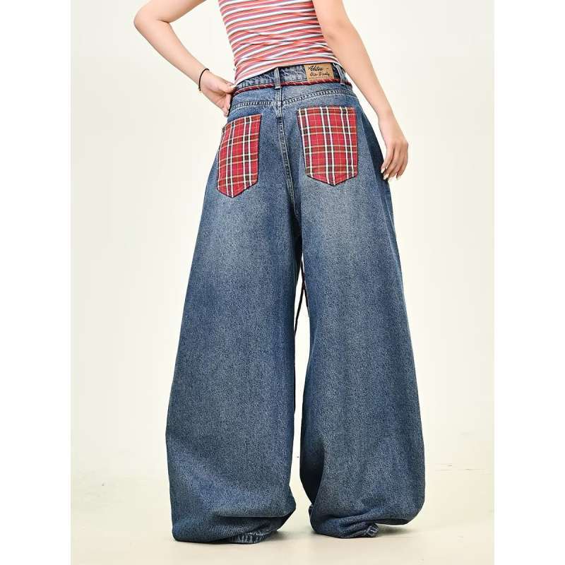 Unisex Classic Denim Jeans Loose Fit Daily Outdoor Wear - Image 3