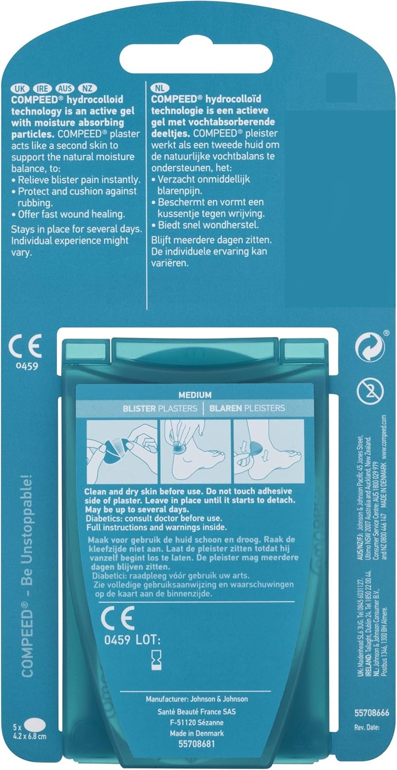 Compeed Blister Plasters Heel 5 Plasters - Image 4