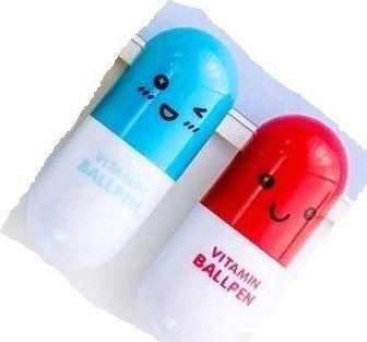 Munis Vitamin Gel Ballpoint Pen 2 Pack