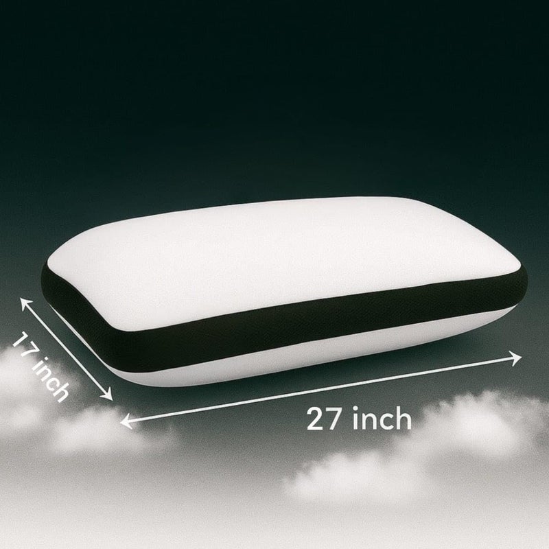 Nestro Premium Set of 4 Gusset Pillow for Sleeping, Soft and Luxury Queen Size Bed White Microfiber Pillows |Neck Support, Machine Washable - Image 2