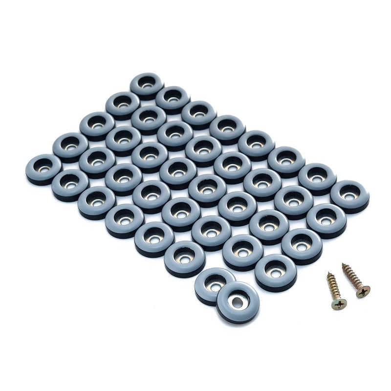 Furnigear 34 Screw on Furniture Glides SlidersFurnigear PTFE Teflon Chair Leg Movers Sliders for Carpet and Hardwood Surface  Move Your Furniture Easy  Safely  Best Floor Protector 40pack