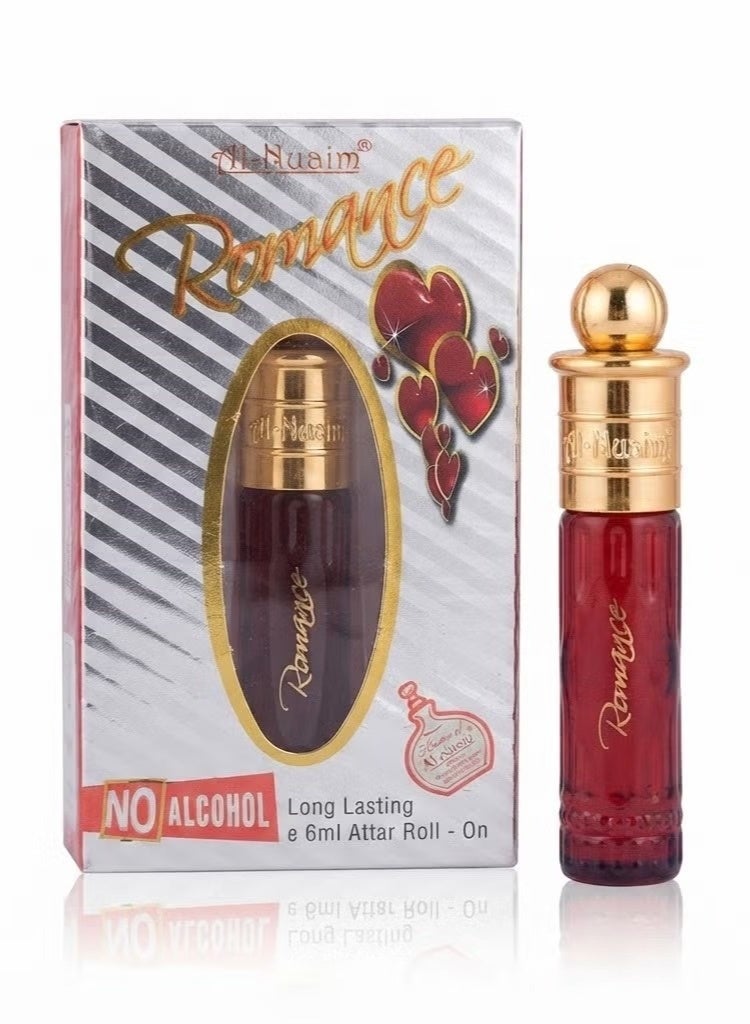 أل نواعم عطر النعيم الرومانسي، زيت عطري مركز 6 مل | عطر مركز خالٍ من الكحول للرجال والنساء | عطر زهري عربي فاخر يدوم طويلاً | حجم مناسب للجيب - Image 1