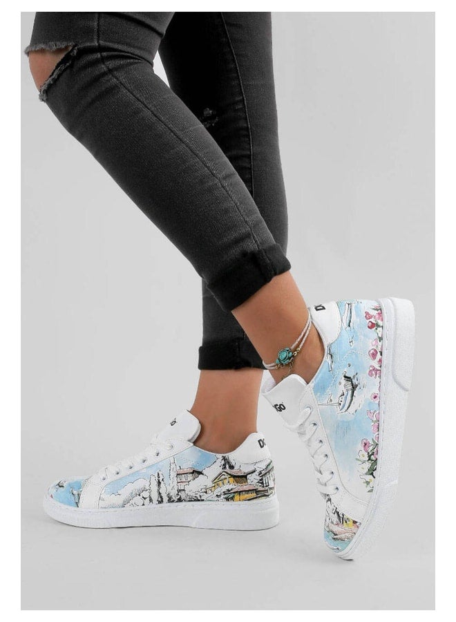 Dogo Women's White Vegan Leather Sneakers - Lago Di Como Design - Image 1