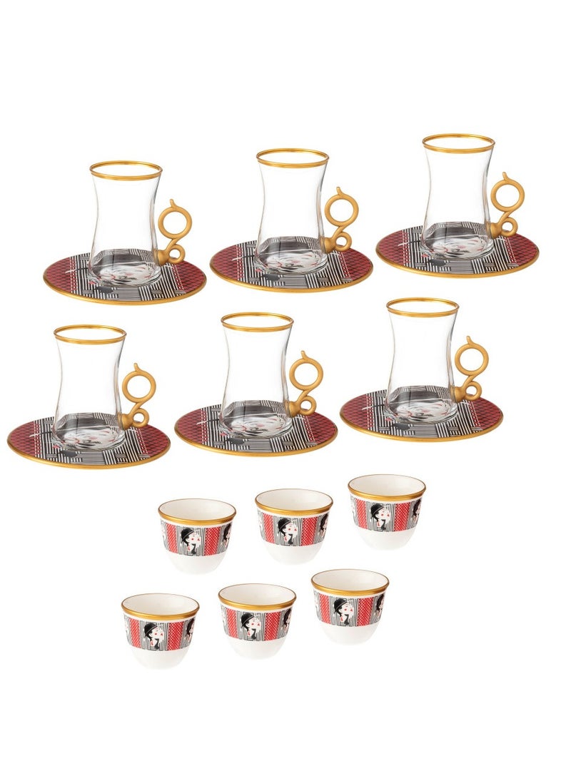 Hic 18-Piece Tea And Coffee Set multicolour - Image 2
