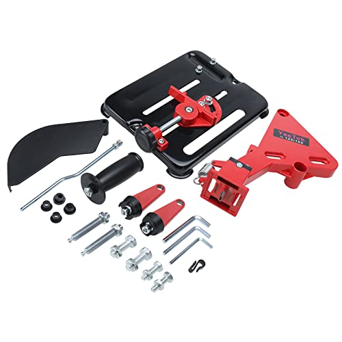 YaeKoo Angle Grinder Stand Grinder Holder Cutter Support Cast Iron Base for 100mm - 125mm Angle Mill (4"-5") Red Color - Image 2
