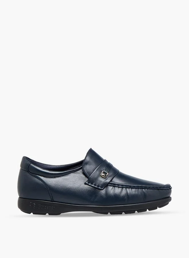 Pinosos Navy Men Slip-On Genuine Leather Loafers for Men | Best Price UAE