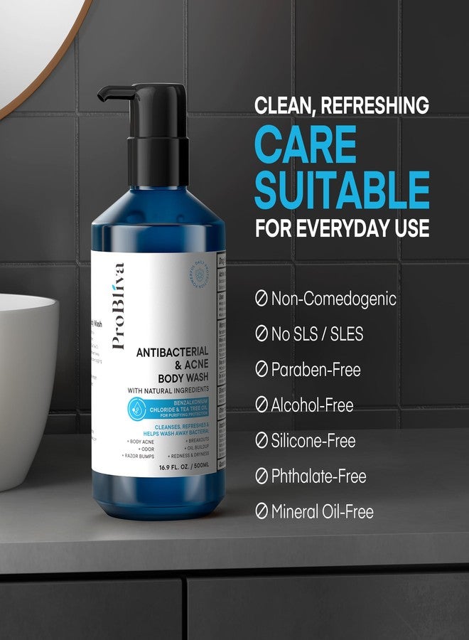 ProBliva Antibacterial Body Wash for Body Acne & Breakouts, Back Acne, Body Odor & Razor Bumps, Daily Body Wash & Body Soap for Oily & Acne-Prone Skin, Men & Women (Body Wash - Image 5
