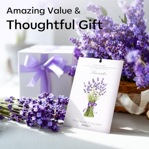 MYARO 12 Packs Lavender Scented Sachets Air Freshener for Drawer and Closet, Long-Lasting Sachet Bag Room Car Odor Deodorizer Fresh Scent Home Fragrance - Image 5