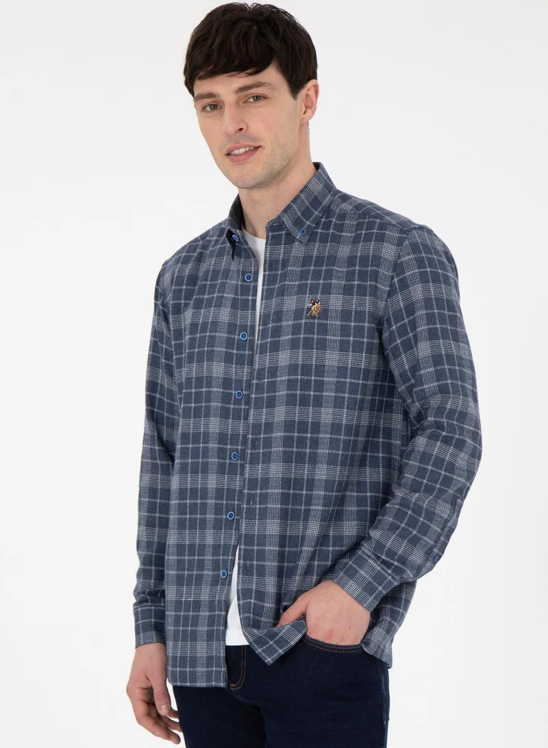 U.S. Polo Assn. Men's Checked Relaxed Fit Button-Down Shirt