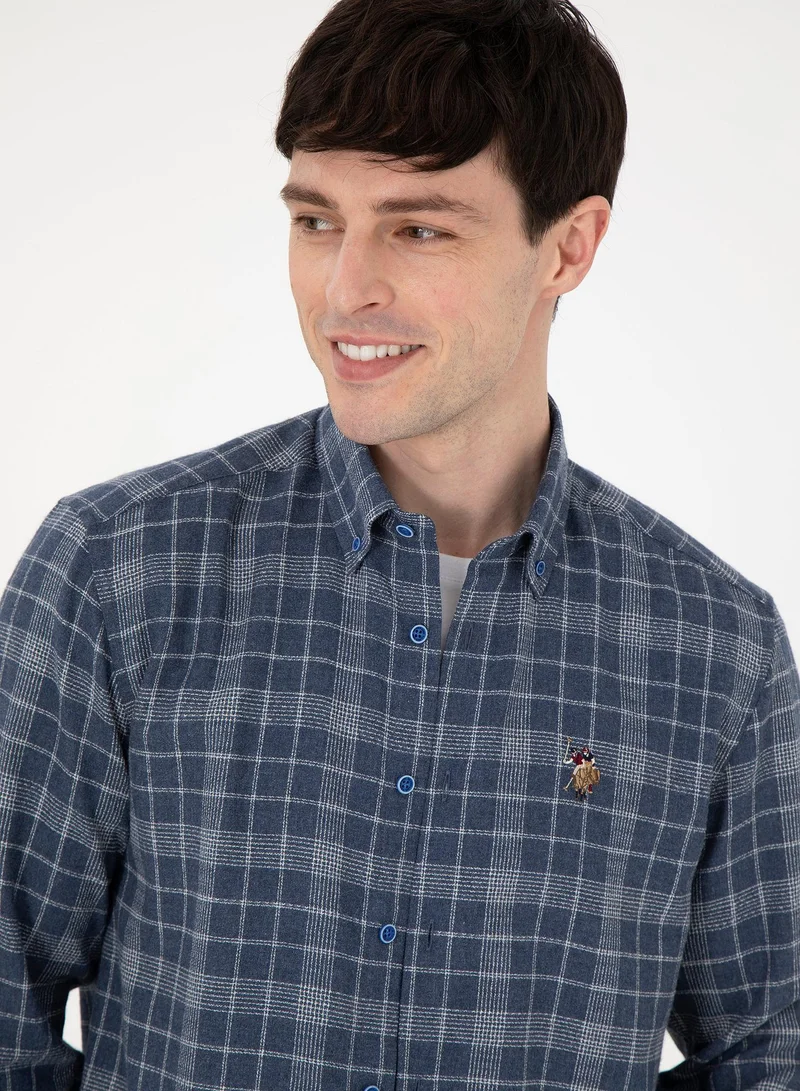 U.S. Polo Assn. Men's Checked Relaxed Fit Button-Down Shirt