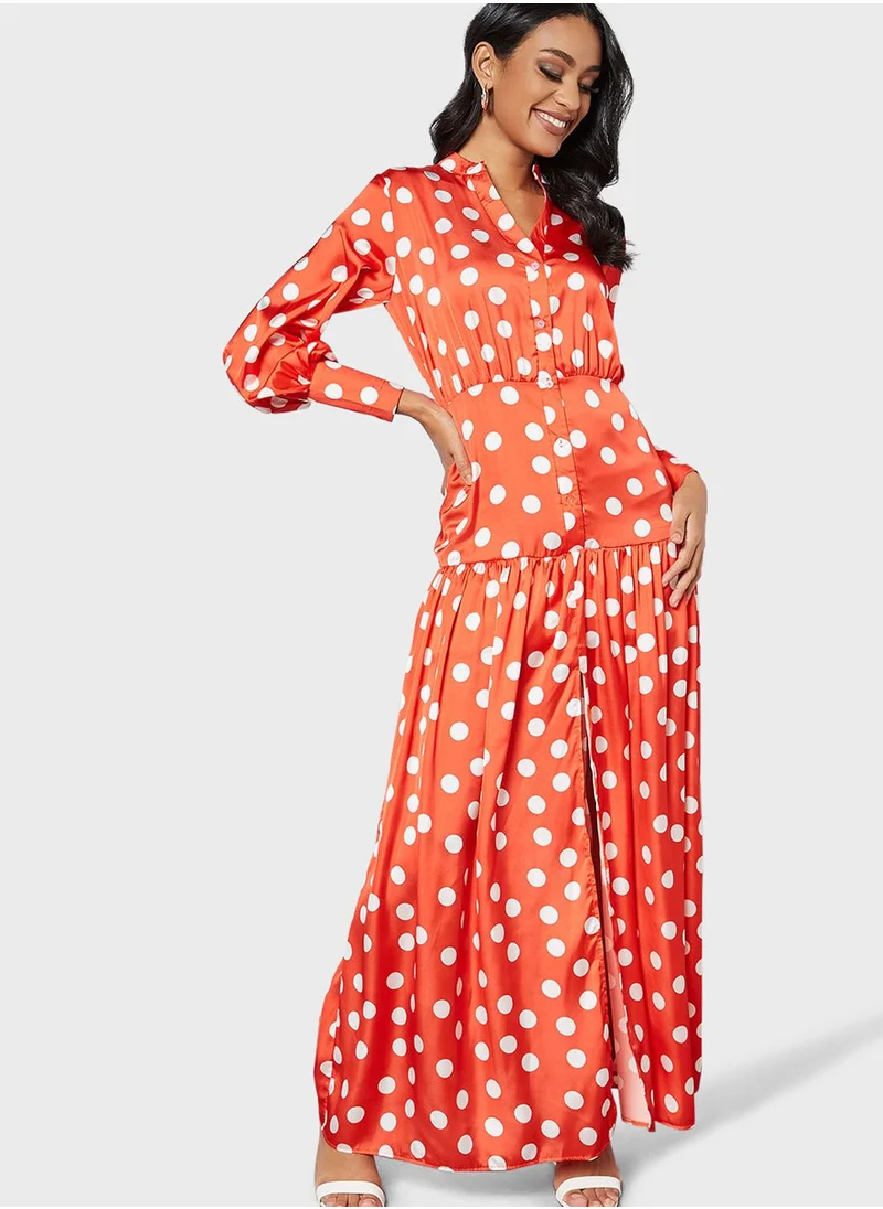 SIVVI for HANIYA Polka Dot Dress