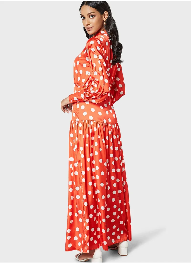 SIVVI for HANIYA Polka Dot Dress