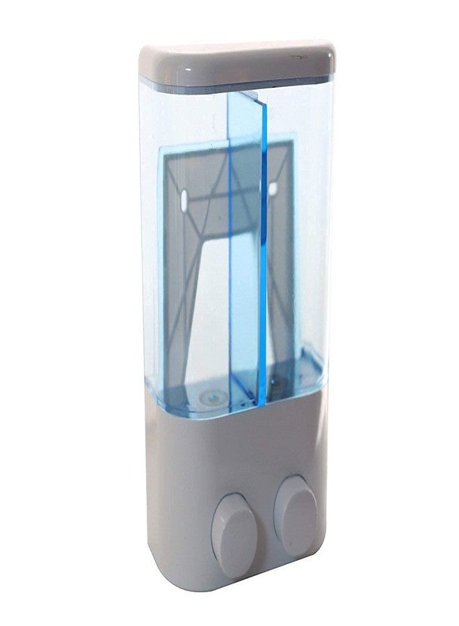 Divik Home and Bathroom Usable Head Liquid Soap Shampoo Touch Dispenser Easy Separated & Assembled Double Head Touch Soap Dispenser (1Pcs) - Image 2