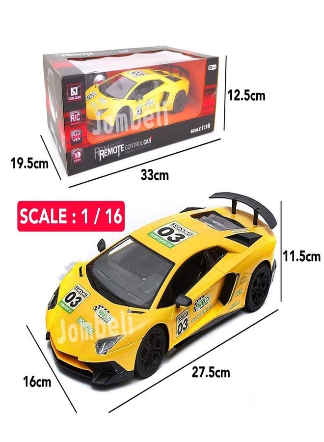 Wizplex WizToy Italian Sports Remote Control Car with LED Lights and USB Charging Toy for Kids | RC Car Toy for Boys & Girls of 3-10 Years Age | High Speed & Range - Image 4