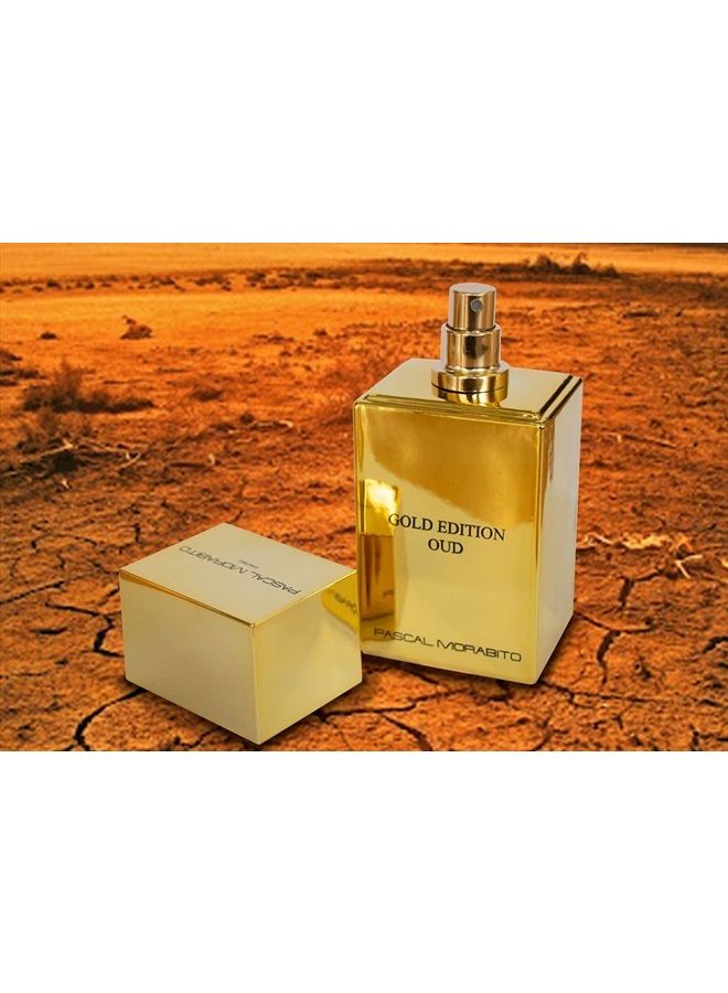 PASCAL MORABITO Gold Edition Oud- 3.4 Oz Eau De Parfum - Fragrance Mist For Men - Oriental Amber Scent - Cologne Spray With Amber, Cedar, Incense, Sandalwood Accords - Image 5