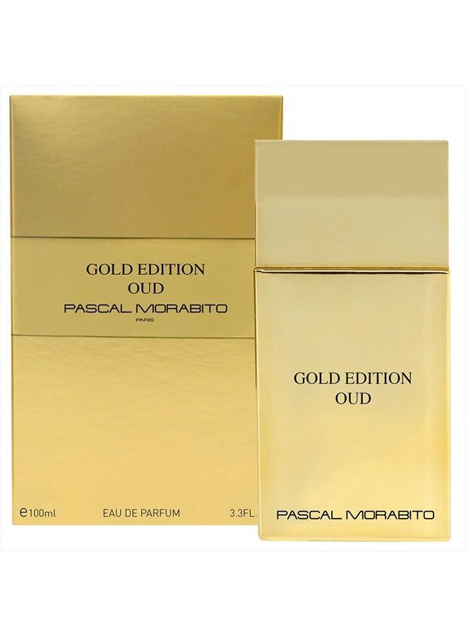 PASCAL MORABITO Gold Edition Oud- 3.4 Oz Eau De Parfum - Fragrance Mist For Men - Oriental Amber Scent - Cologne Spray With Amber, Cedar, Incense, Sandalwood Accords - Image 2