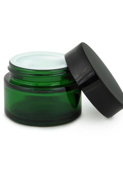 Vivaplex Vivaplex, 12, Green, 1 oz, Round Glass Jars, with Inner Liners and black Lids  - Image 5