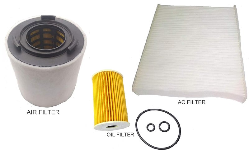 OGLS AIR FILTER + OIL FILTER + AC FILTER SET OF 3PCS COMPATIBLE WITH RAPID DIESEL - Image 2