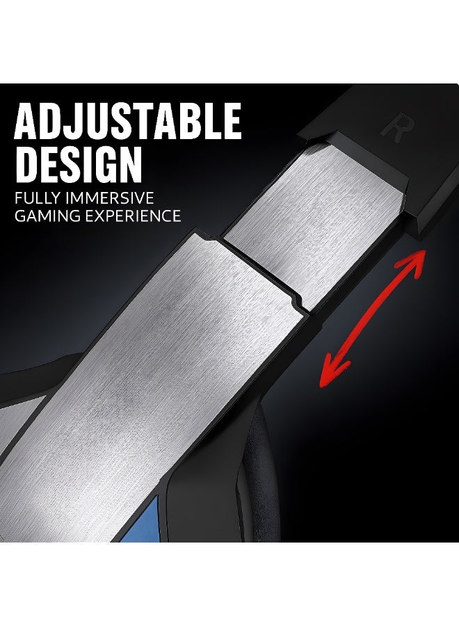 KOTION EACH G5300 Wired Gaming Headset with Surround Sound - Built-in Microphone - LED Light - 50mm Driver - USB 3.5mm Connection - Black & Red - Image 5