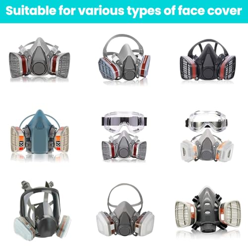 Serplex® 2PCS Filter Cartridges for 6001 Respirator Mask, Replacement Cartridge Filters for Industrial Respirator Mask, Effective Chemical Protection Filters for Paint Spraying and Vapor Safety - Image 3