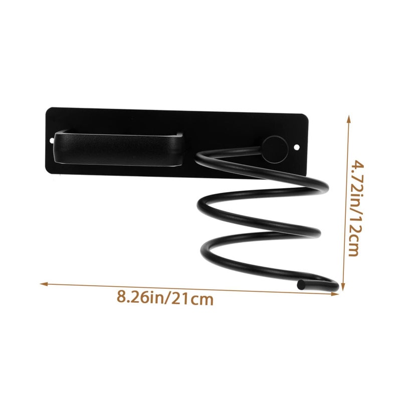 Wall Mounted Hair Dryer Holder Stand With Curler Organizer Storage Rack Easy Install - Image 3