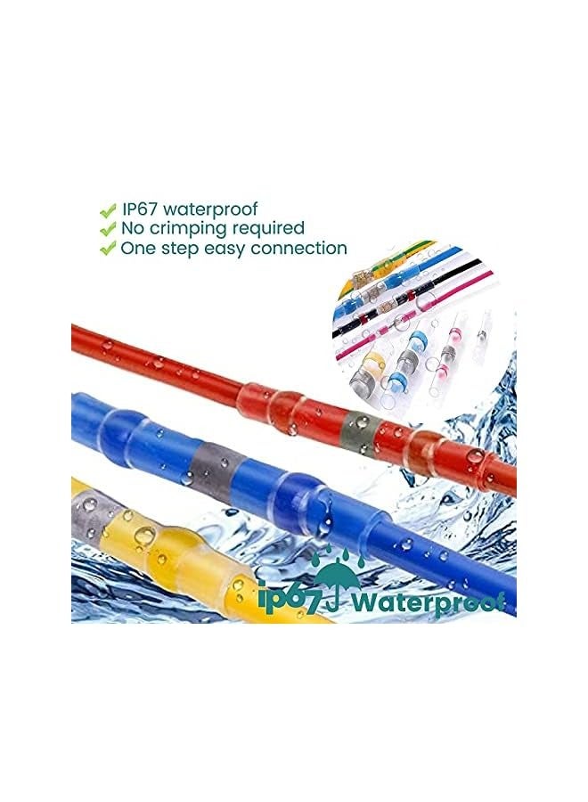 erorex 120 PCS Solder Seal Wire Connectors, Heat Shrink Butt Connectors, Waterproof and Insulated Electrical Wire Terminals, Butt Splice - Image 3