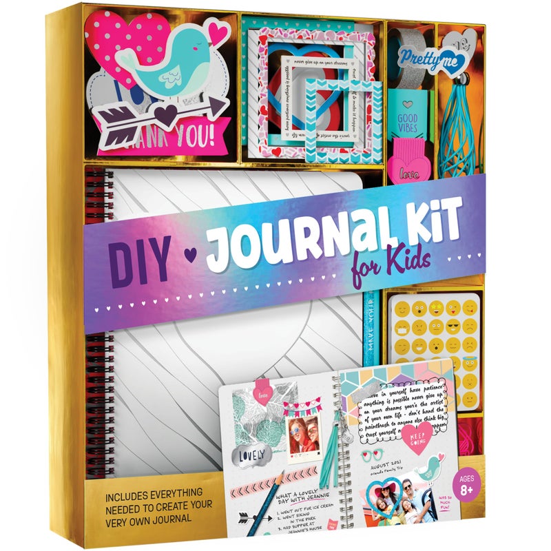 Pretty Me DIY Journal Kit for Girls Gift for 814 Year Old Girl Cool Birthday Gifts Ideas for Teens Fun Cute Art Crafts Kits for Tween Teenage Kids Scrapbook Diary Supplies Toy Set - Image 4