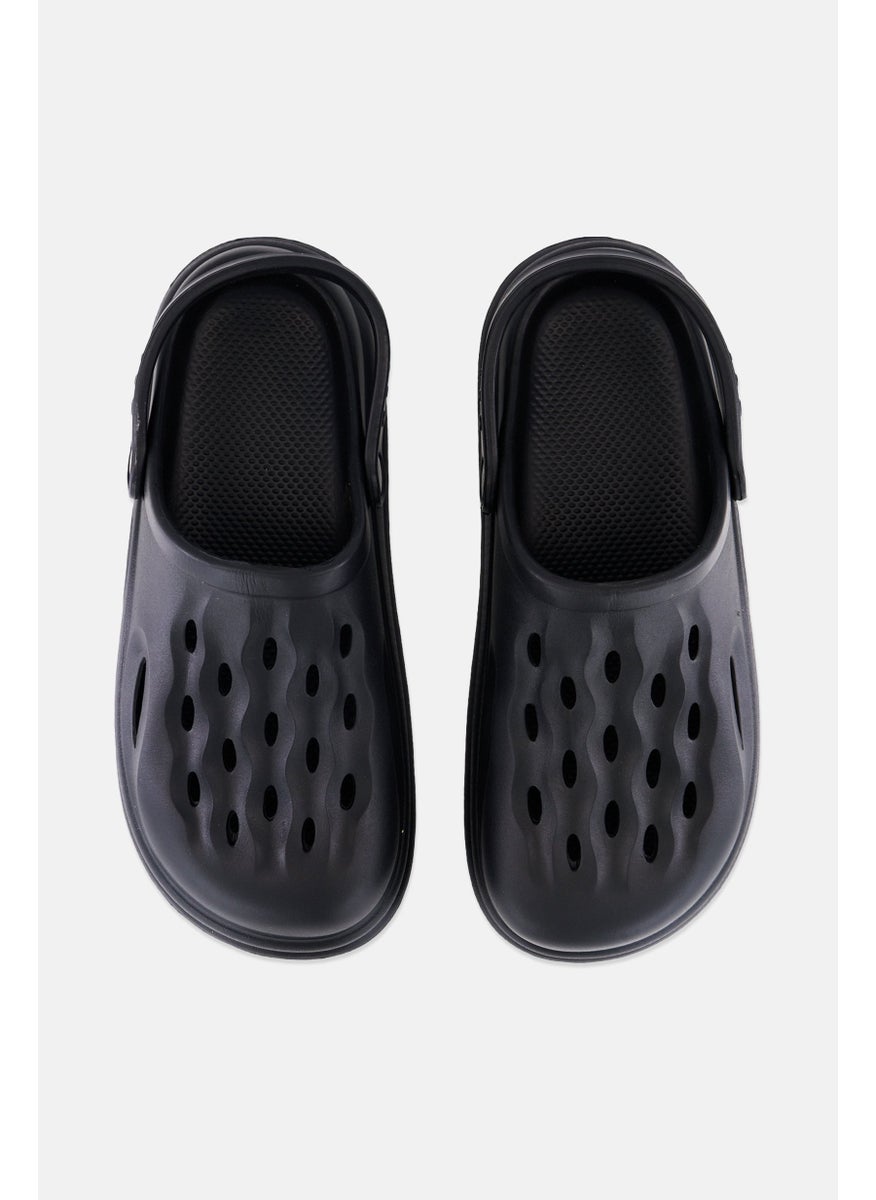 Loyalty and Faith - Men Mantegna Sling Back Clogs, Black - Image 1