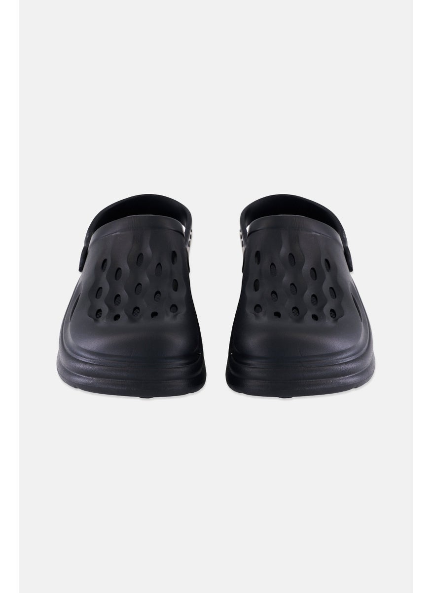 Loyalty and Faith - Men Mantegna Sling Back Clogs, Black - Image 1