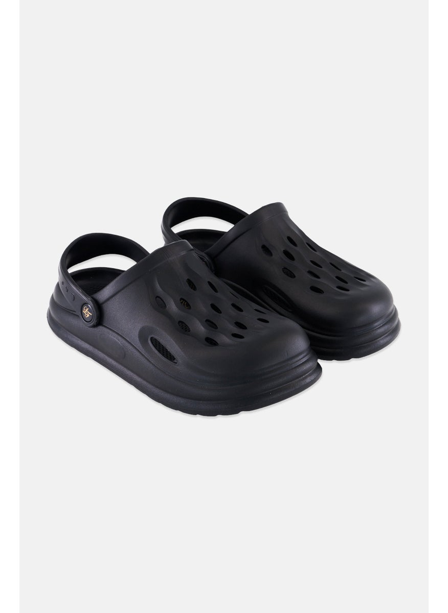 Loyalty and Faith - Men Mantegna Sling Back Clogs, Black - Image 1