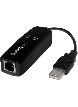 StarTech.com USB 2.0 Fax Modem - 56K External Hardware Dial Up V.92 Modem/ Dongle/Adapter - Computer/Laptop Fax Modem - USB to Telephone Jack - USB Data Modem - Network Fax/CMR/POS, TAA (USB56KEMH2) - pzsku/Z122059594C2531CB5BECZ/45/1749373562/2bc635ac-314a-49e4-be72-0907dcd2ede4