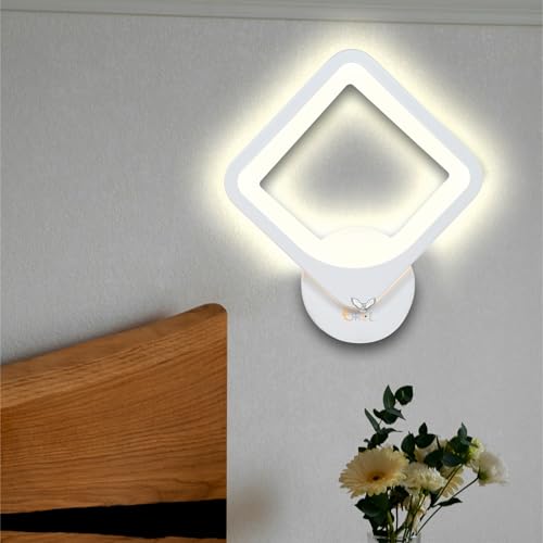 Errol White Body Wall Lights, Stylish Wall lamp | Wall Light | Wall lamp for Living Room | Fancy Lights for Wall, Bedroom, Home Decoration, Color-Warm White(Square) - Image 3