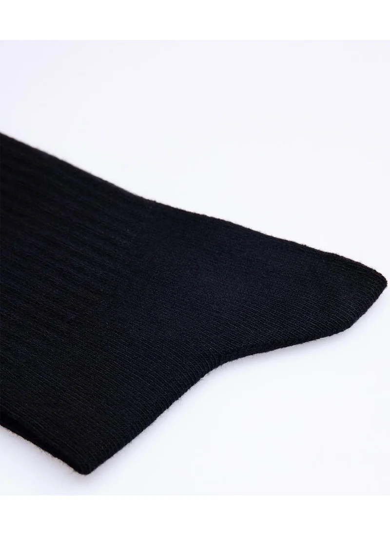 Tudors Unisex Striped College Black Tennis Socks