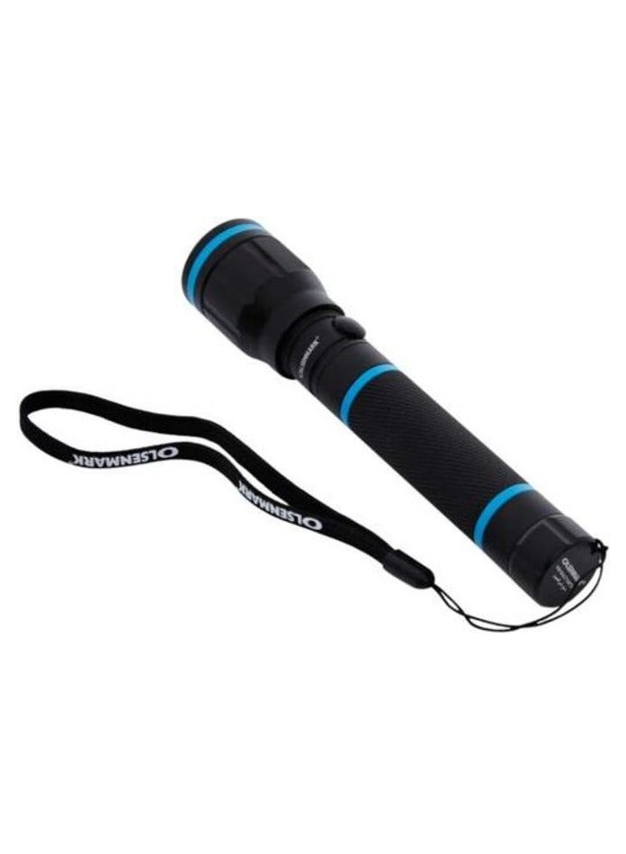 Olsenmark Olsenmark - OMFL2657 Rechargeable LED Water Proof Flashlight, 152 MM - 1000m distance - Waterproof Hyper Bright - Machined Aircraft Aluminium Body  - Image 3