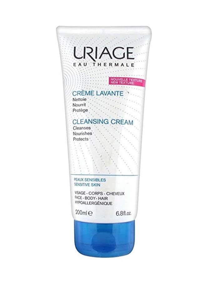 Uriage Cleansing Cream Nourish Cleanses and Protect face Body and Hair for Sensitive Skin 200 ml