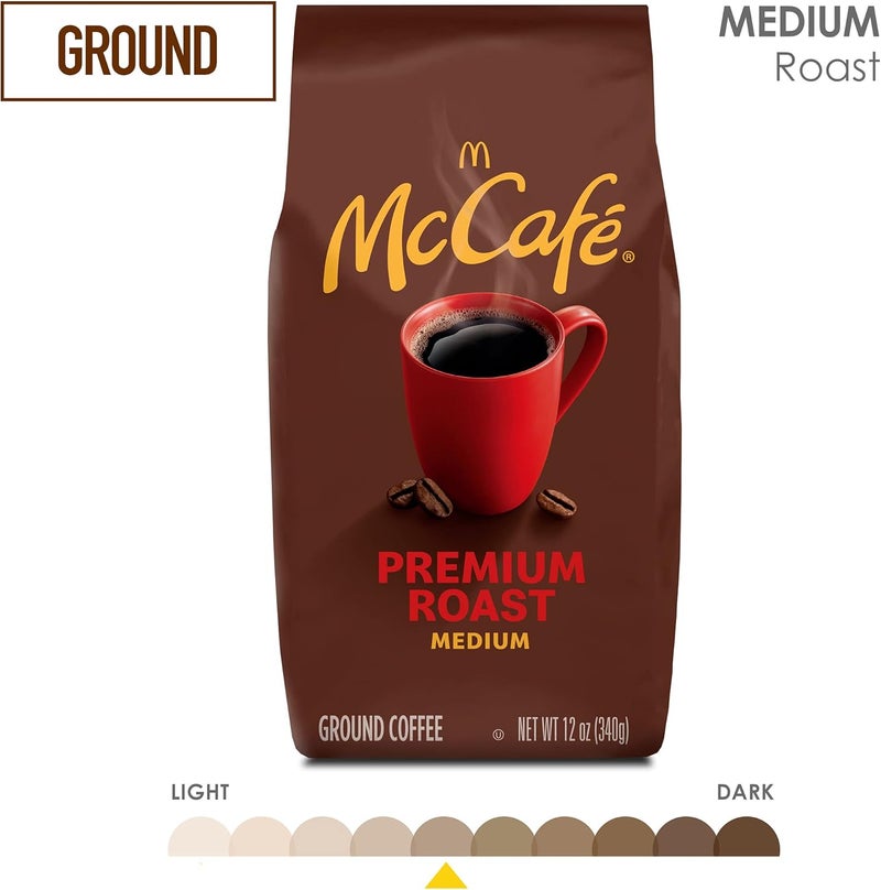 McCafe Premium Roast Smooth & Balanced Medium Roast Ground Coffee 340g Bag - Image 4