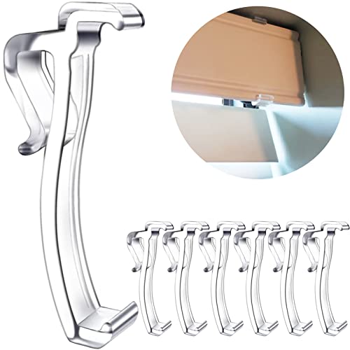 lofrcin 2.5 Inch Valance Clips, Clear Window Blind Clip for Horizontal Blinds, Fits 2.5 Inch Valance (6 PCS) - Image 4