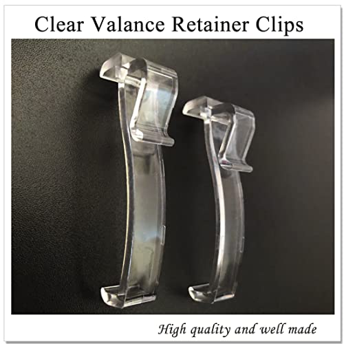 lofrcin 2.5 Inch Valance Clips, Clear Window Blind Clip for Horizontal Blinds, Fits 2.5 Inch Valance (6 PCS) - Image 3